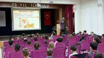 Düzce'de Öğrencilere Sağlık Eğitimi Verildi