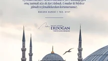 Cumhurbaşkanı Erdoğan'dan Ramazan Mesajı