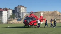 Malatya’da ambulans helikopter 86 yaşındaki hasta için havalandı
