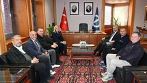 TTF Başkanı Müderrisgil, Rektör Adıgüzel’i ziyaret etti