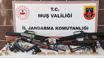 Malazgirt'te Ruhsatsız Silah Operasyonu