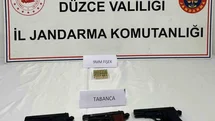 Düzce'de Ruhsatsız Silah Operasyonu