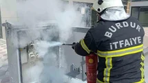 Burdur'da Trafoda Yangın Çıktı