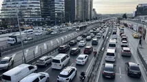 İstanbul'da İftar Öncesi Trafik Yoğunluğu