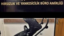 Bebek arabasını bile çalan şüphelileri polis yakaladı