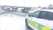 Kayseri'de Kar Yağışı Nedeniyle Yol Kapandı