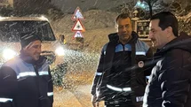 Malatya'da Başkan Taşkın Kar Mücadelesini İzledi