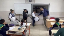 Osmaniye’de Ramazan davulu okulda çaldı, gelenek canlandı