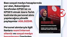 Aile ve Sosyal Hizmetler Bakanlığı Açıklama Yaptı