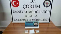 Alaca'da Uyuşturucu Operasyonu