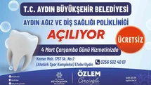 Aydın Ağız ve Diş Sağlığı Polikliniği hizmete açılıyor