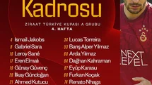 Galatasaray Alanyaspor Maç Kadrosu Açıklandı
