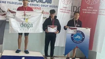 Bilecikli yüzücüden Edirne’de bronz madalya