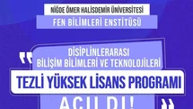 Niğde'de Yüksek Lisans Programı Başladı