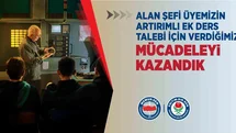 Alan şefi öğretmen artırımlı ek ders mücadelesini kazandı