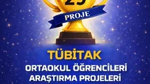 Erzurum'da TÜBİTAK Başarısı