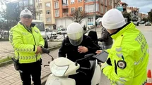 Tavşanlı polisinden motosiklet denetimi