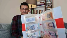 Beş kıtadan 75 ülkenin banknotunu derleyen öğretmen yok olan devletleri unutturmuyor