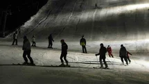 Bitlis'te Gece Kayak Etkinliği Başladı