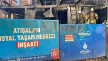 Esenler’de İBB şantiyesinde yangın: 3 konteyner zarar gördü