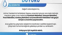 Kırklareli'nde Su Kesintisi Sorunu