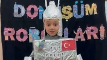Aydıntepe’de geri dönüşüm malzemeleriyle robot defilesi yapıldı