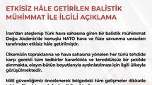 Türk Hava Sahası'nda Balistik Mühimmat İhvali
