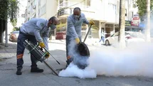 Mersin Büyükşehir Belediyesi kent genelinde haşereyle mücadeleyi sürdürüyor
