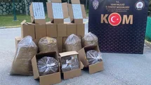 Uşak’ta çok sayıda kaçak makaron ve tütün ele geçirildi