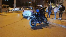 Bafra'da Motosiklet Kazası