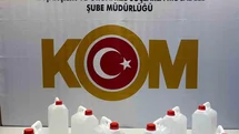 Samsun’da 40 litre kaçak etil alkol ele geçirildi