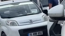 Bursa'da Yol Verme Kavgası Kamerada