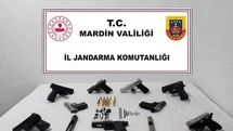 Mardin’de 8 ruhsatsız silah ele geçirildi