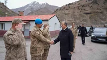 Hakkari'de Jandarmaya Bayram Ziyareti