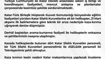 Katar’da askeri helikopter kazası: 3 Türk personel şehit