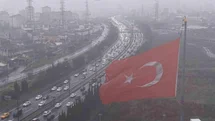 Çamlıca Gişeleri’nde dönüş yoğunluğu havadan görüntülendi