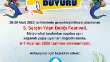 Serçin Yılan Balığı Festivali Tarihi Değişti