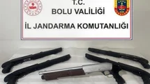 Bolu'da Ruhsatsız Av Tüfekleri Ele Geçirildi