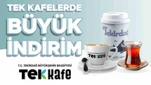 Tekirdağ'da Çay ve Kahve Fiyatlarında İndirim