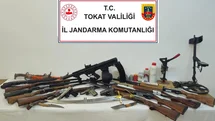 Tokat'ta Silah ve Tarihi Eşya Operasyonu