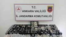 Ankara’da kaçakçılık operasyonları: Yasa dışı yollarla yurda sokulmuş tütün ürünü, gıda malzemesi ve çok sayıda saat ele geçirildi