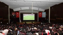 A Milli Maç Kayseri'de Dev Ekranda İzlenildi