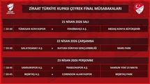 Ziraat Türkiye Kupası Çeyrek Final Tarihleri Açıklandı