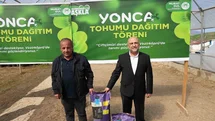 Çiftçilere Yonca Tohumu Desteği Verildi