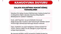 Galata Kulesi Davasında İBB'ye Ret Kararı