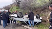 Adıyaman'da Kontrolden Çıkan Araç Takla Attı