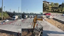 Otoyolun Mersin Gişelerinde Çalışma Nedeniyle Trafikte Adım Adım İlerleniyor!