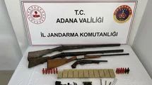 Adana’da 4 ruhsatsız silah ele geçirildi