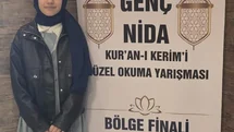Kur’an-ı Kerim’i Güzel Okuma Yarışmasında bölge birincisi oldu