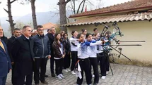 Muğla'da Okçuluk Antrenörüne Ziyaret